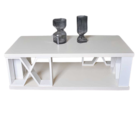 طاولة وسط براميت ابيض