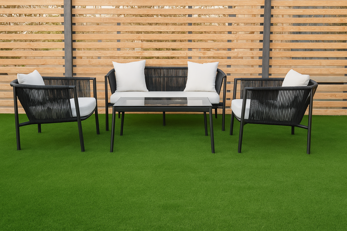 طقم انتريه الومينيوم بلاك