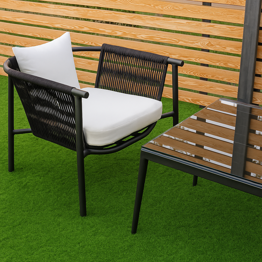 طقم انتريه الومينيوم بلاك